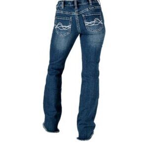 Cowgirl Tuff Co Women's 30 XLong Honey Got Ripped II Classic Rise Bootcut Jeans